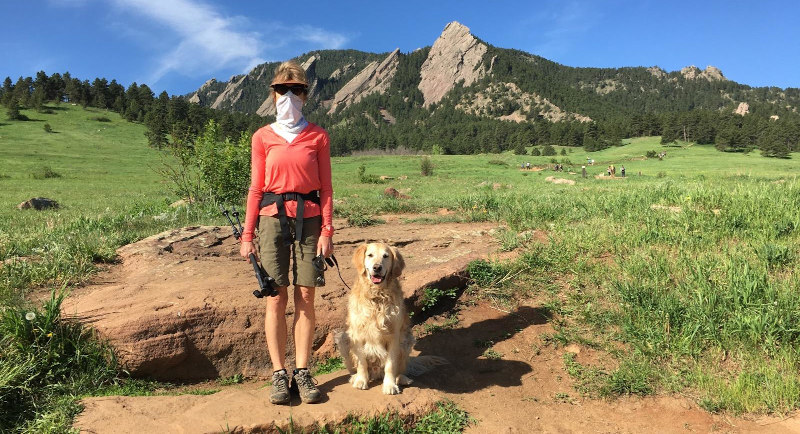 Image of Diane hiking